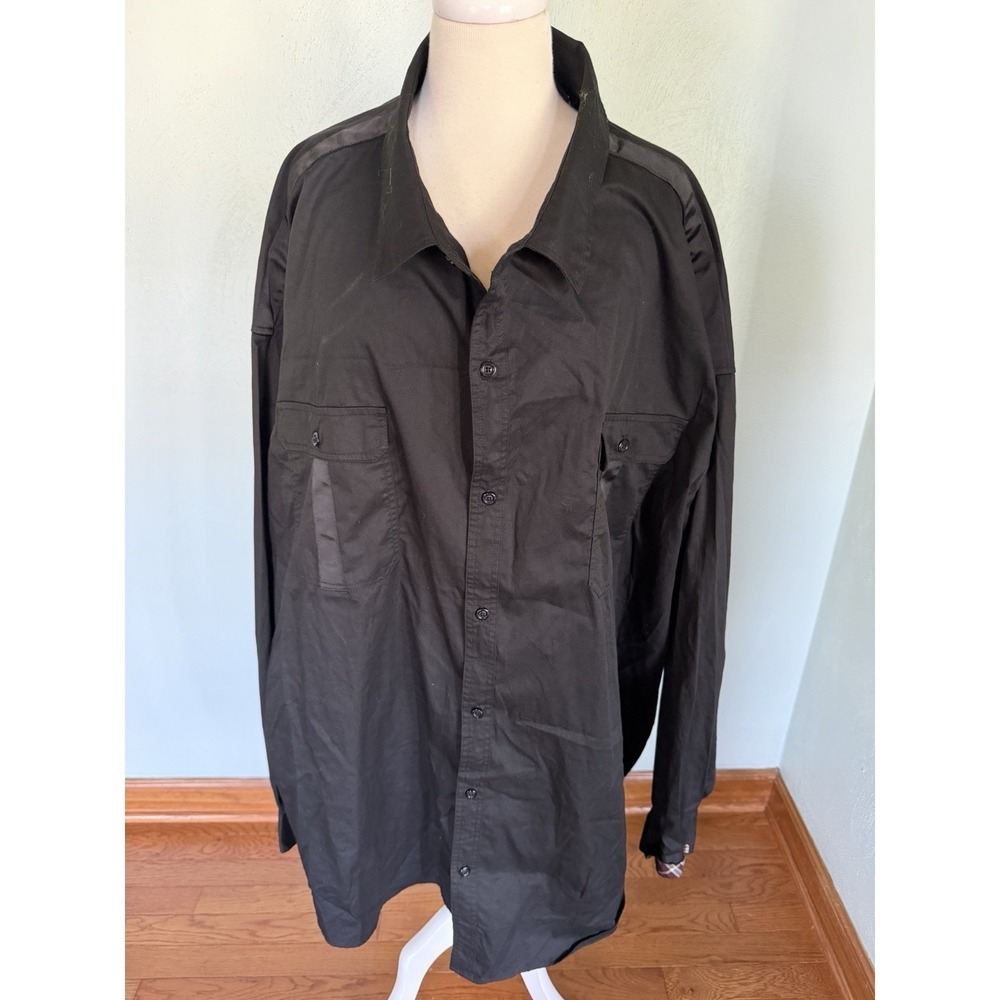 Sean John Dress Shirt Dual Chest Pockets Loose Fit Casual Cocktail Sz 6XB